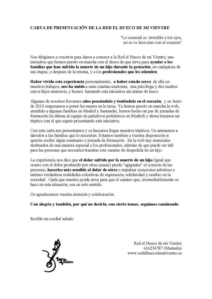 Carta presentación